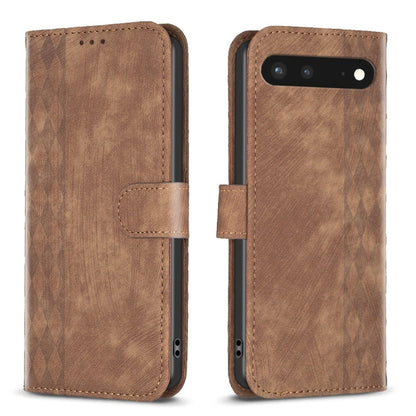 Plaid Embossed Leather Phone Case, For Google Pixel 7, For Google Pixel 7a, For Google Pixel 7 Pro, For Google Pixel 8