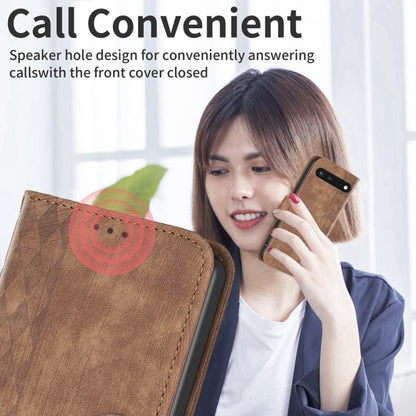 Plaid Embossed Leather Phone Case, For Google Pixel 7, For Google Pixel 7a, For Google Pixel 7 Pro, For Google Pixel 8