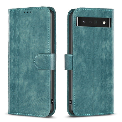 Plaid Embossed Leather Phone Case, For Google Pixel 7, For Google Pixel 7a, For Google Pixel 7 Pro, For Google Pixel 8