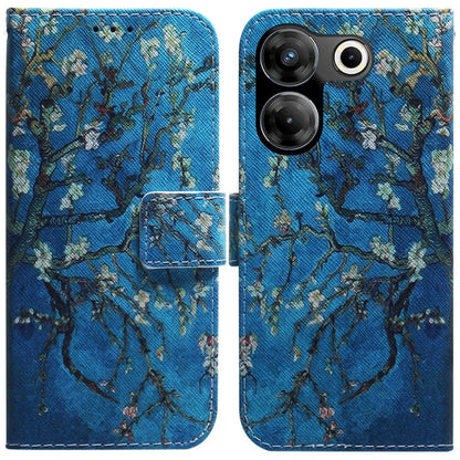 Coloured Drawing Flip Leather Phone Case, For Tecno Camon 20 Premier 5G, For Tecno Camon 20 Pro 5G