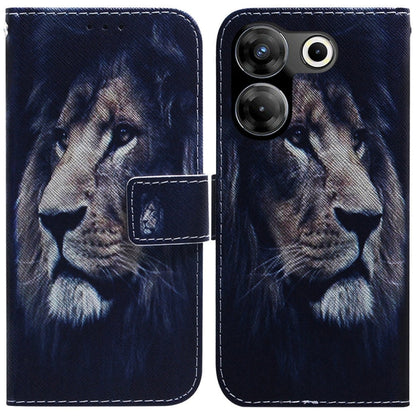 Coloured Drawing Flip Leather Phone Case, For Tecno Camon 20 Premier 5G, For Tecno Camon 20 Pro 5G