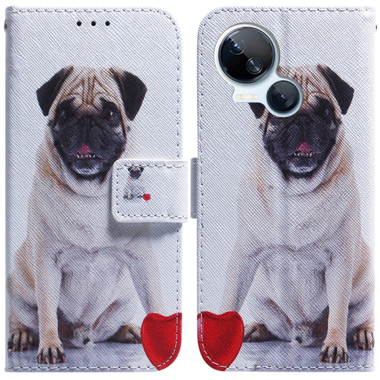 Coloured Drawing Flip Leather Phone Case, For Tecno Camon 20 Pro 4G / 20, For Tecno Spark 10 5G