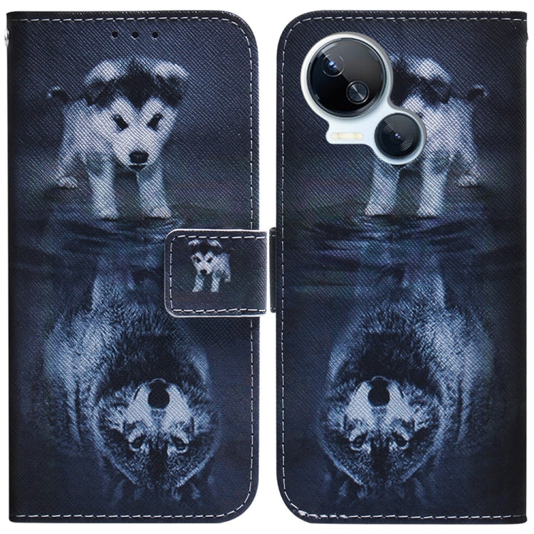 Coloured Drawing Flip Leather Phone Case, For Tecno Camon 20 Pro 4G / 20, For Tecno Spark 10 5G