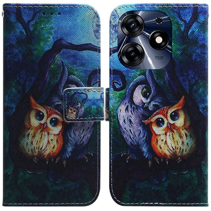 Coloured Drawing Flip Leather Phone Case, For Tecno Spark 10 / Spark 10C, For Tecno Spark 10 Pro