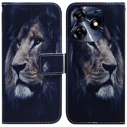 Coloured Drawing Flip Leather Phone Case, For Tecno Spark 10 / Spark 10C, For Tecno Spark 10 Pro