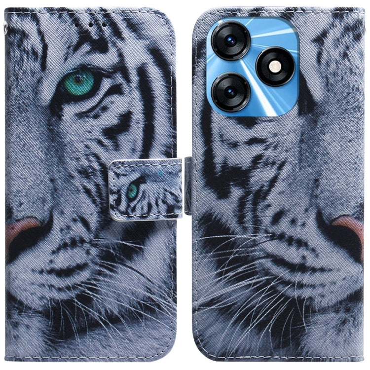 Coloured Drawing Flip Leather Phone Case, For Tecno Spark 10 / Spark 10C, For Tecno Spark 10 Pro