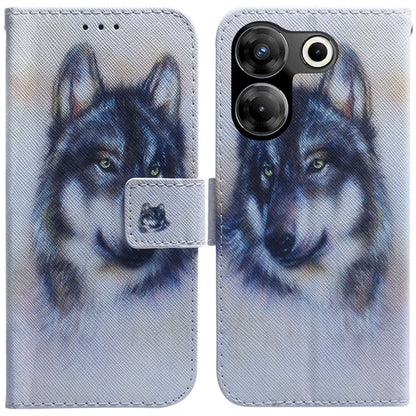 Coloured Drawing Flip Leather Phone Case, For Tecno Camon 20 Pro 4G / 20, For Tecno Spark 10 5G
