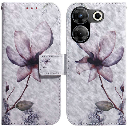 Coloured Drawing Flip Leather Phone Case, For Tecno Camon 20 Pro 4G / 20, For Tecno Spark 10 5G