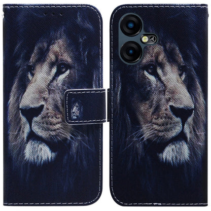 Coloured Drawing Flip Leather Phone Case, For Tecno Pova 5 Pro, For Tecno Pova Neo 3