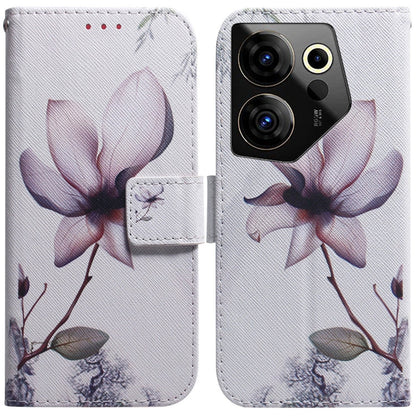 Coloured Drawing Flip Leather Phone Case, For Tecno Camon 20 Premier 5G, For Tecno Camon 20 Pro 5G