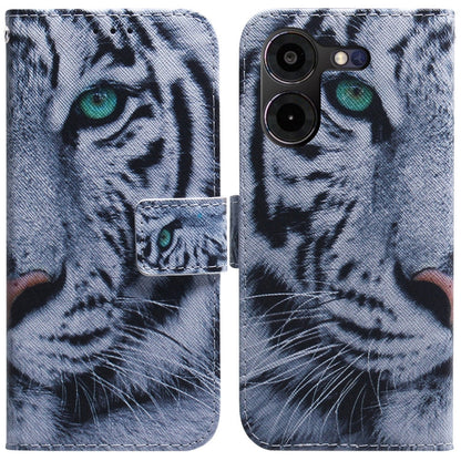 Coloured Drawing Flip Leather Phone Case, For Tecno Pova 5 Pro, For Tecno Pova Neo 3