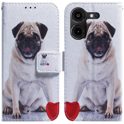 Coloured Drawing Flip Leather Phone Case, For Tecno Pova 5 Pro, For Tecno Pova Neo 3