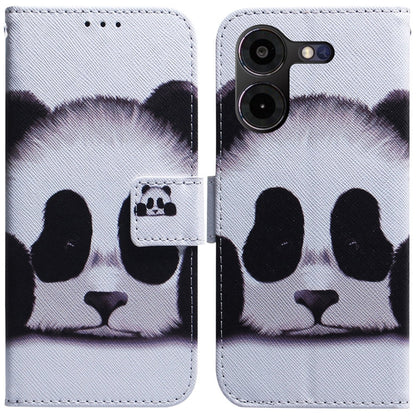 Coloured Drawing Flip Leather Phone Case, For Tecno Pova 5 Pro, For Tecno Pova Neo 3