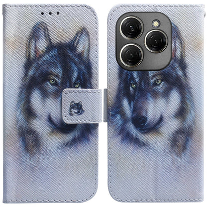 Coloured Drawing Flip Leather Phone Case, For Tecno Spark 20 Pro+ 4G, For Tecno Spark 20 Pro
