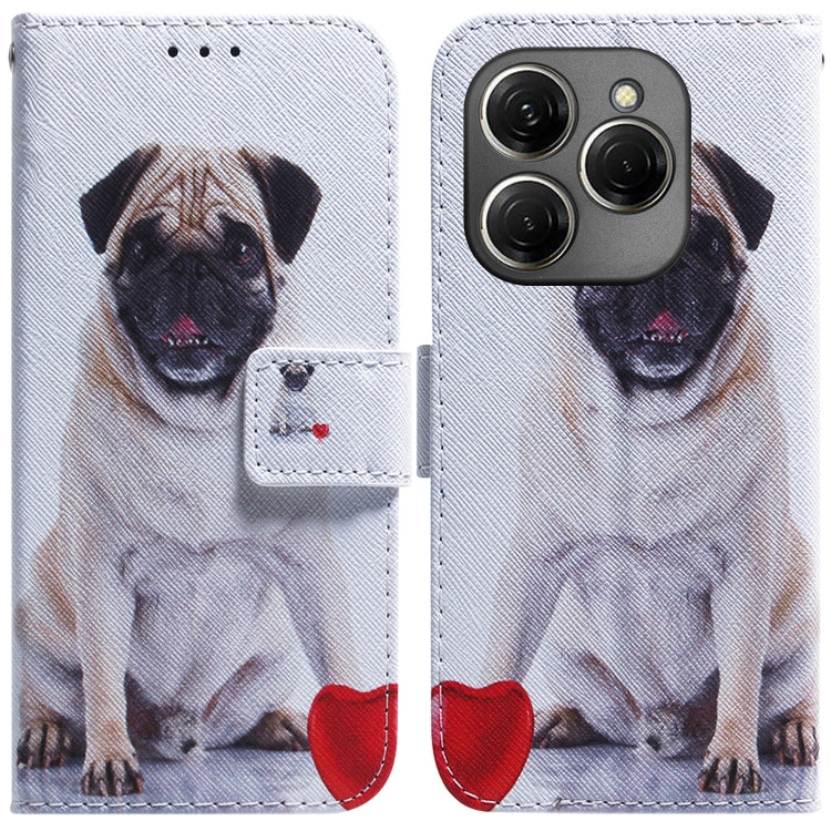 Coloured Drawing Flip Leather Phone Case, For Tecno Spark 20 Pro+ 4G, For Tecno Spark 20 Pro
