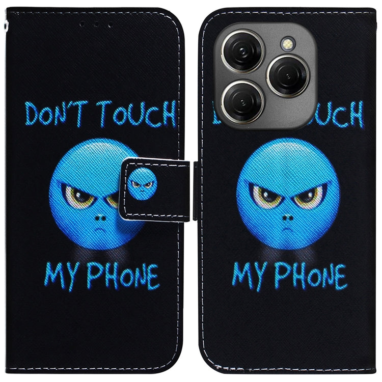 Coloured Drawing Flip Leather Phone Case, For Tecno Spark 20 Pro+ 4G, For Tecno Spark 20 Pro