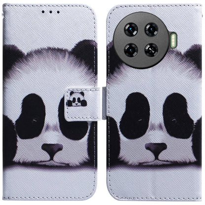 Coloured Drawing Flip Leather Phone Case, For Tecno Spark 20 Pro+ 4G, For Tecno Spark 20 Pro