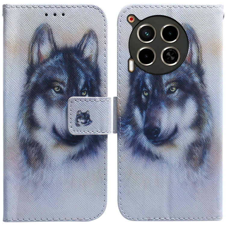 Coloured Drawing Flip Leather Phone Case, For Tecno Camon 30 Pro CL8, For Tecno Camon 30 4G / 30 5G CL6 CL7