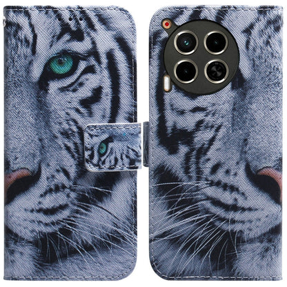 Coloured Drawing Flip Leather Phone Case, For Tecno Camon 30 Pro CL8, For Tecno Camon 30 4G / 30 5G CL6 CL7