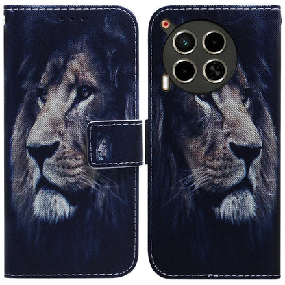Coloured Drawing Flip Leather Phone Case, For Tecno Camon 30 Pro CL8, For Tecno Camon 30 4G / 30 5G CL6 CL7