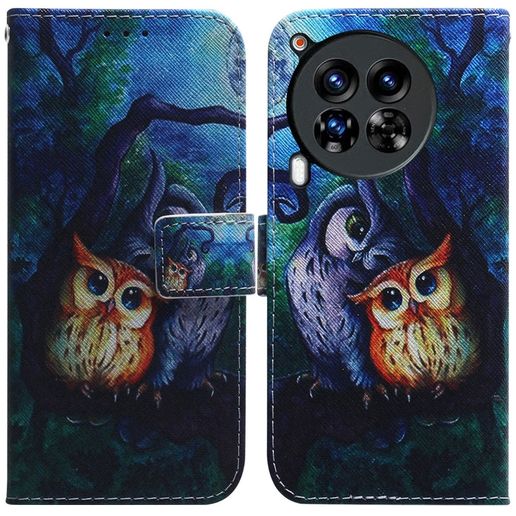 Coloured Drawing Flip Leather Phone Case, For Tecno Spark Go 1 / Pop 9 Pro, For Tecno Camon 30 Premier 5G