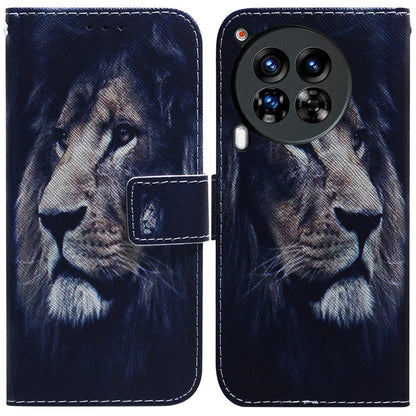 Coloured Drawing Flip Leather Phone Case, For Tecno Spark Go 1 / Pop 9 Pro, For Tecno Camon 30 Premier 5G