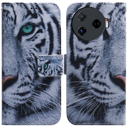 Coloured Drawing Flip Leather Phone Case, For Tecno Camon 30 Pro CL8, For Tecno Camon 30 4G / 30 5G CL6 CL7
