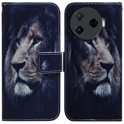Coloured Drawing Flip Leather Phone Case, For Tecno Camon 30 Pro CL8, For Tecno Camon 30 4G / 30 5G CL6 CL7