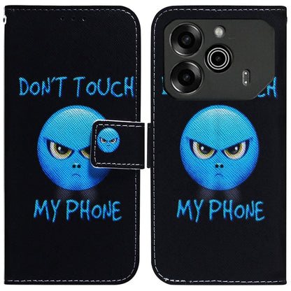 Coloured Drawing Flip Leather Phone Case, For Tecno Pova 6 Neo, For Tecno Pova 6 Pro / Pova 6