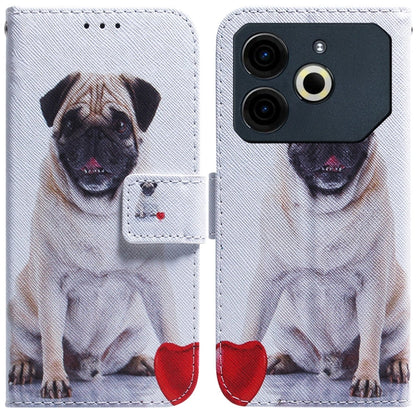 Coloured Drawing Flip Leather Phone Case, For Tecno Pova 6 Neo, For Tecno Pova 6 Pro / Pova 6