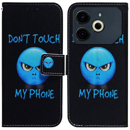 Coloured Drawing Flip Leather Phone Case, For Tecno Pova 6 Neo, For Tecno Pova 6 Pro / Pova 6