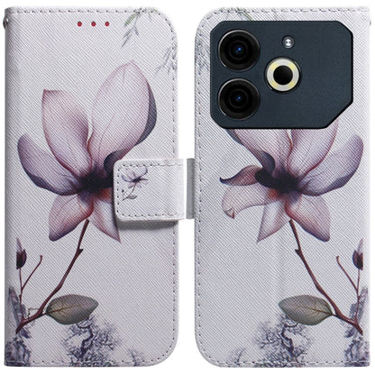Coloured Drawing Flip Leather Phone Case, For Tecno Pova 6 Neo, For Tecno Pova 6 Pro / Pova 6