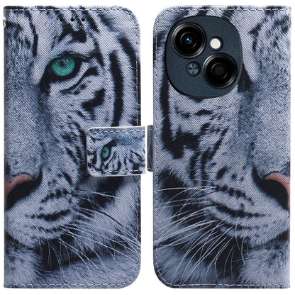 Coloured Drawing Flip Leather Phone Case, For Tecno Spark Go 1 / Pop 9 Pro, For Tecno Camon 30 Premier 5G