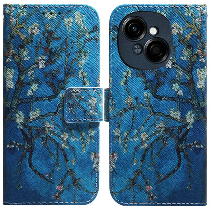 Coloured Drawing Flip Leather Phone Case, For Tecno Spark Go 1 / Pop 9 Pro, For Tecno Camon 30 Premier 5G