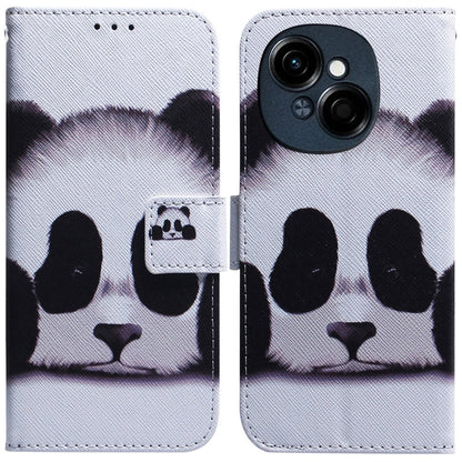 Coloured Drawing Flip Leather Phone Case, For Tecno Spark Go 1 / Pop 9 Pro, For Tecno Camon 30 Premier 5G