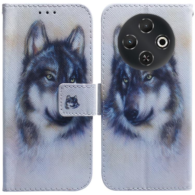 Coloured Drawing Flip Leather Phone Case, For Tecno Pop 10 / Spark Go 2 4G, For Tecno Pop 9 5G / Spark 30C 5G