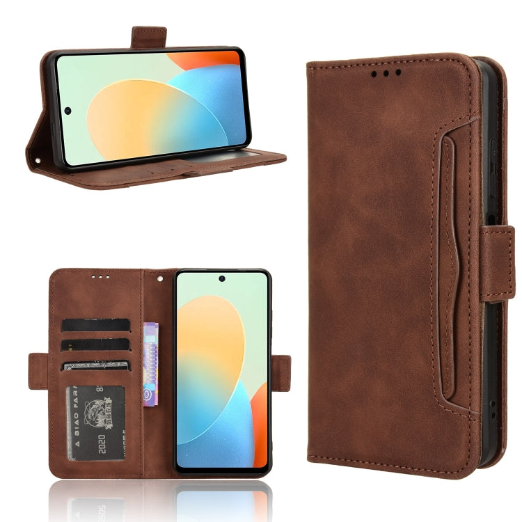 Skin Feel Calf Texture Card Slots Leather Phone Case, For Tecno Spark 20 Pro 4G KJ6, For Tecno Spark Go 2024 / Spark 20C, For Tecno Spark 20 4G KJ5, For Tecno Pova 5 Pro