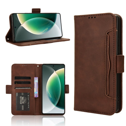 Skin Feel Calf Texture Card Slots Leather Phone Case, For Tecno Camon 30 Pro 5G, For Tecno Camon 30 5G / 4G, For Tecno Pova 6 Pro 5G, For Tecno Spark 20 Pro+ 4G KJ7