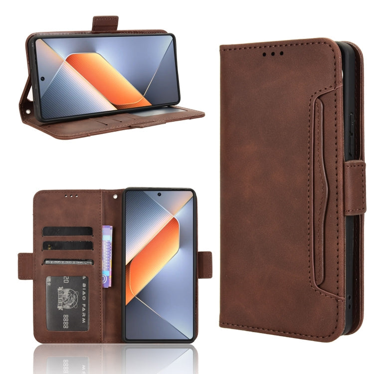 Skin Feel Calf Texture Card Slots Leather Phone Case, For Tecno Spark 20 Pro 5G, For Tecno Camon 30 Premier 5G, For Tecno Pova 6 Neo 4G, For Tecno Pova 6 4G