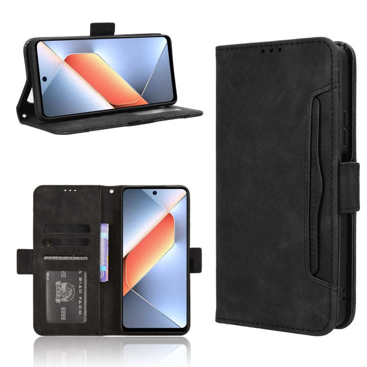Skin Feel Calf Texture Card Slots Leather Phone Case, For Tecno Spark 20 Pro 5G, For Tecno Camon 30 Premier 5G, For Tecno Pova 6 Neo 4G, For Tecno Pova 6 4G