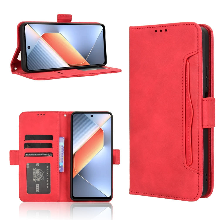 Skin Feel Calf Texture Card Slots Leather Phone Case, For Tecno Spark 20 Pro 5G, For Tecno Camon 30 Premier 5G, For Tecno Pova 6 Neo 4G, For Tecno Pova 6 4G