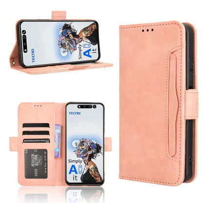 Skin Feel Calf Texture Card Slots Leather Phone Case, For Tecno Camon 30S 4G / 30S Pro 4G, For Tecno Pova 6 Neo 5G / Spark 30 5G, For Tecno Spark 30 Pro 4G, For Tecno Spark 30 4G