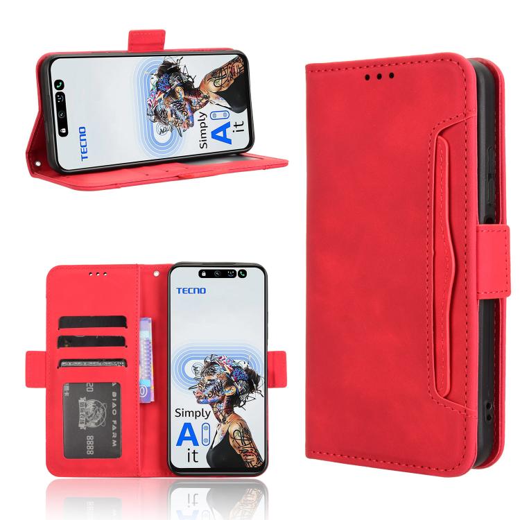 Skin Feel Calf Texture Card Slots Leather Phone Case, For Tecno Camon 30S 4G / 30S Pro 4G, For Tecno Pova 6 Neo 5G / Spark 30 5G, For Tecno Spark 30 Pro 4G, For Tecno Spark 30 4G