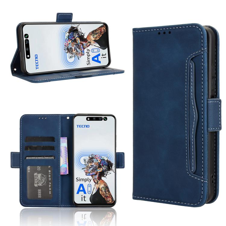 Skin Feel Calf Texture Card Slots Leather Phone Case, For Tecno Camon 30S 4G / 30S Pro 4G, For Tecno Pova 6 Neo 5G / Spark 30 5G, For Tecno Spark 30 Pro 4G, For Tecno Spark 30 4G