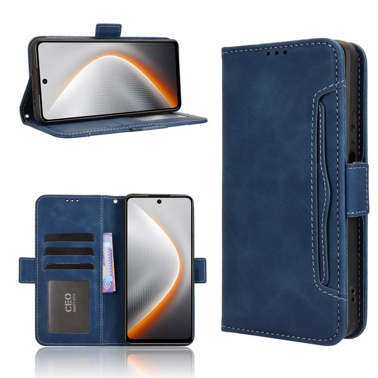 Skin Feel Calf Texture Card Slots Leather Phone Case, For Tecno Pova 7 4G, For Tecno Spark Go 2 4G, For Tecno Pova Curve 5G, For Tecno Camon 40 Pro 4G / 5G