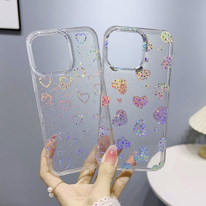 Little Star Series Glitter Powder TPU Phone Case, For iPhone 14 Pro Max, For iPhone 13