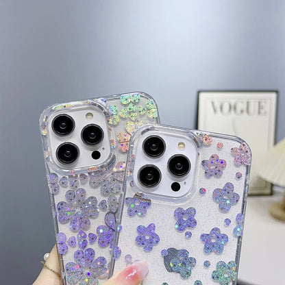 Little Star Series Glitter Powder TPU Phone Case, For iPhone 14 Pro Max, For iPhone 13
