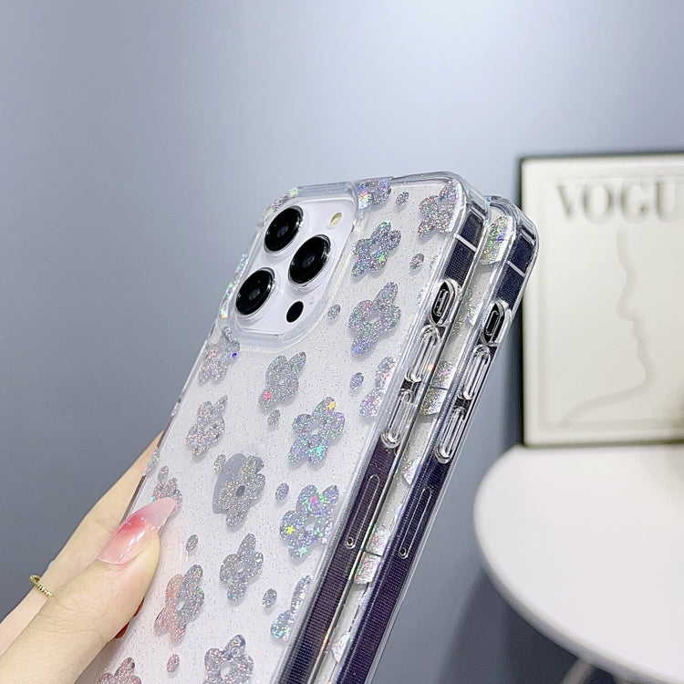 Little Star Series Glitter Powder TPU Phone Case, For iPhone 14 Pro Max, For iPhone 13