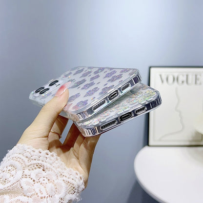 Little Star Series Glitter Powder TPU Phone Case, For iPhone 14 Pro Max, For iPhone 13