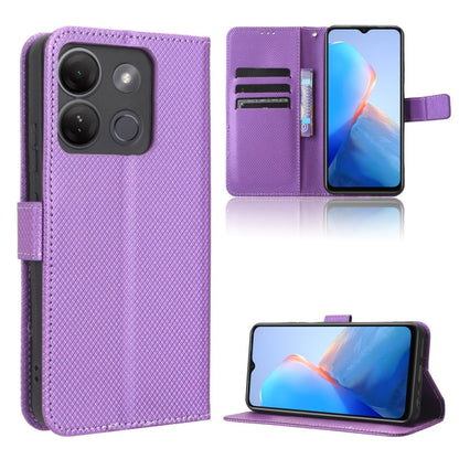 Diamond Texture Leather Phone Case, For Infinix GT 10 Pro, For Infinix Hot 30 5G X6832, For Infinix Smart 7 Plus, For Infinix Note 30 5G